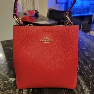 EUC Red Coach Bucket Bag